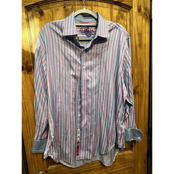 Robert Graham Other - Robert‎ Graham Long Sleeve Button Down Shirt Men Size L